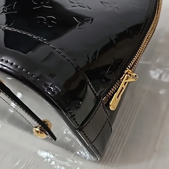 #0050-1108 LOUIS VUITTON MONOGRAM VERNIS ALMA HANDBAG - Picture 6 of 10